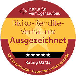 Bewertung Institut für Vermögensaufbau: VZ Fondsmandat mit Auszeichnung für Risiko-Rendite Bewertung Institut für Vermögensaufbau: VZ Fondsmandat mit Auszeichnung für Risiko-Rendite