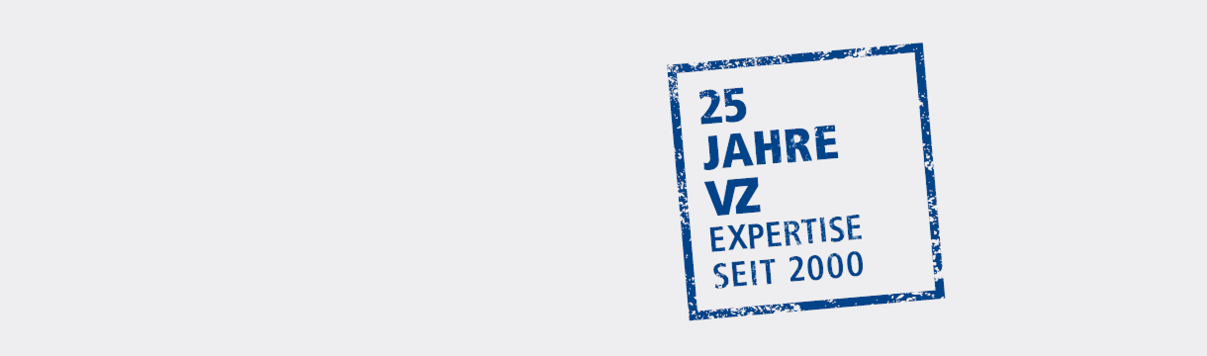 25 Jahre VZ Expertise seit 2000 25 Jahre VZ Expertise seit 2000