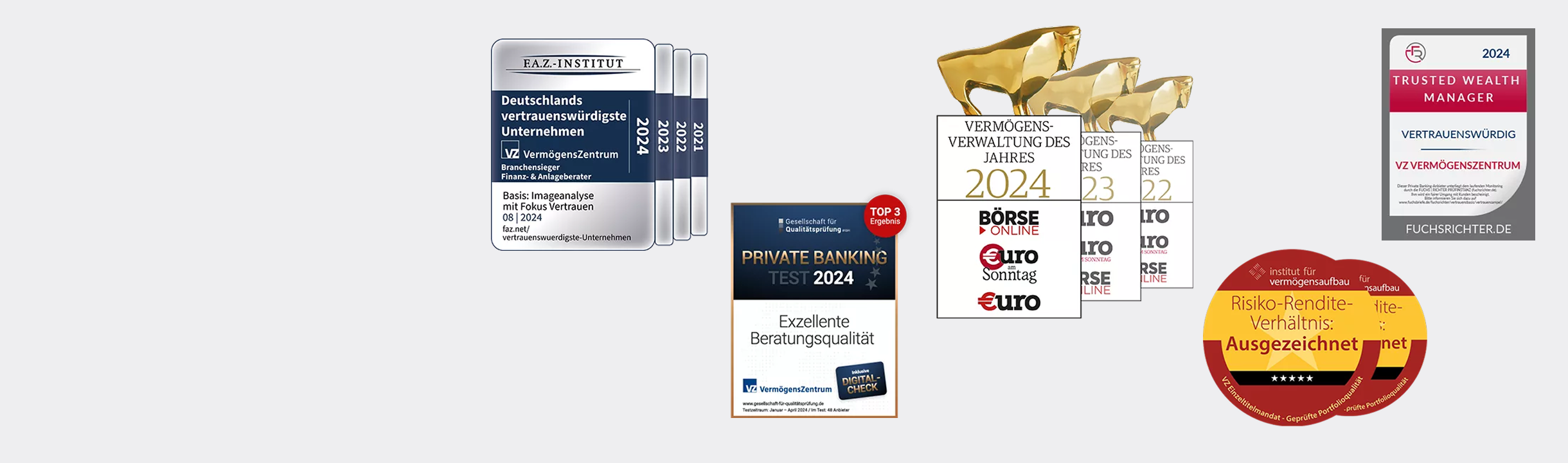 Auszeichnungen des VZ VermögensZentrums
