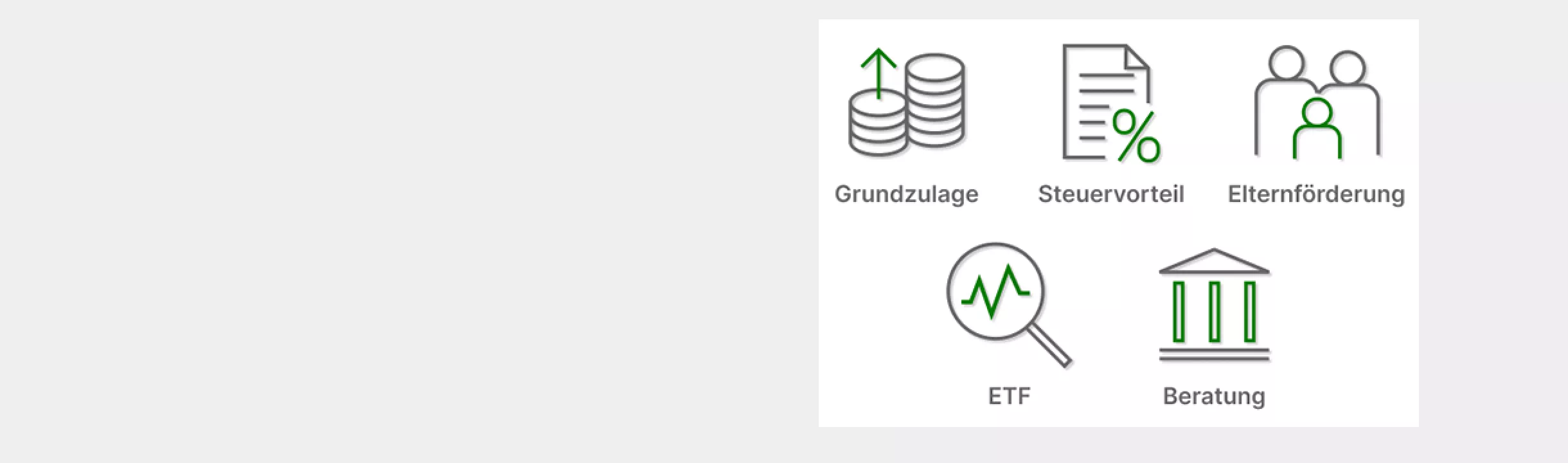 Das Bild illustritert das Altersvorsorgedepot.