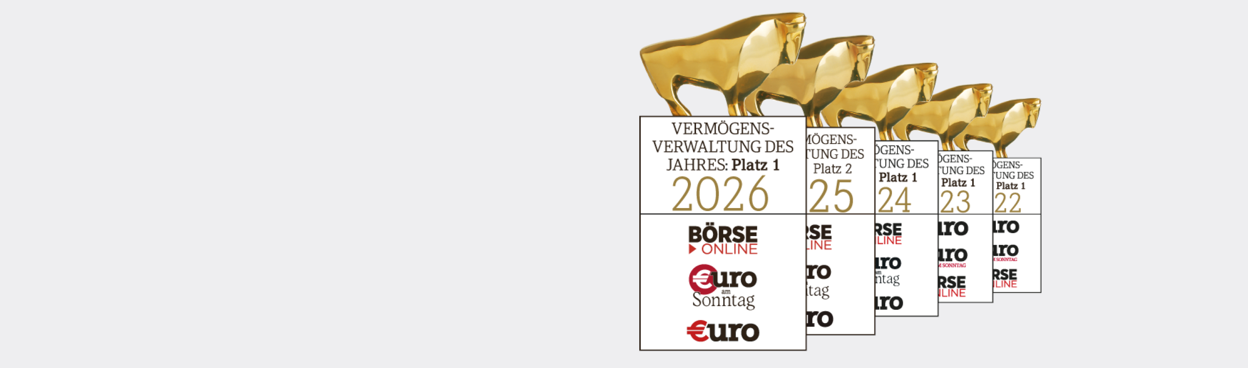 Auszeichnung Bulle des VZ VermögensZentrums